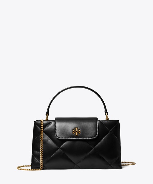 TORY BURCH（トリーバーチ）の「キラ ダイヤモンドキルト トップハンドルバッグ（ショルダーバッグ・レディース・ブラック・ONE SIZE）」の2枚目の写真