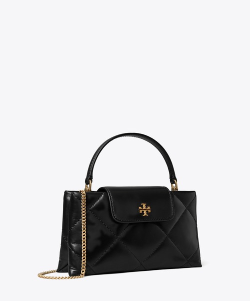 TORY BURCH（トリーバーチ）の「キラ ダイヤモンドキルト トップハンドルバッグ（ショルダーバッグ・レディース・ブラック・ONE SIZE）」の5枚目の写真