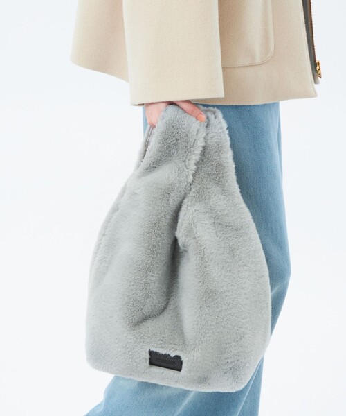 MACKINTOSH PHILOSOPHY（ﾏｯｷﾝﾄｯｼｭ ﾌｨﾛｿﾌｨｰ）の「フラッフィーハンドバッグ（ハンドバッグ・レディース・ブラウン/ベージュ系その他4/グレー系その他・FREE）」の4枚目の写真