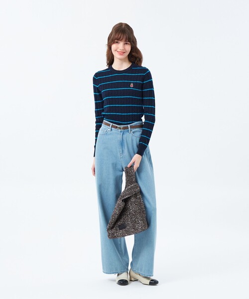 MACKINTOSH PHILOSOPHY（ﾏｯｷﾝﾄｯｼｭ ﾌｨﾛｿﾌｨｰ）の「フラッフィーハンドバッグ（ハンドバッグ・レディース・ブラウン/ベージュ系その他4/グレー系その他・FREE）」の9枚目の写真