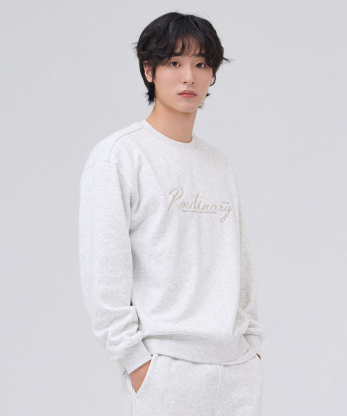 CHASECULT（チェイスカルト）の「共用ミンク裏起毛グラフィックスウェットシャツ-オートミール（スウェット・メンズ・オートミール・90/95/100/105）」の3枚目の写真