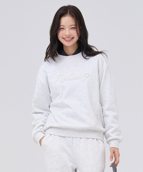 CHASECULT（チェイスカルト）の「共用ミンク裏起毛グラフィックスウェットシャツ-オートミール（スウェット・メンズ・オートミール・90/95/100/105）」の4枚目の写真