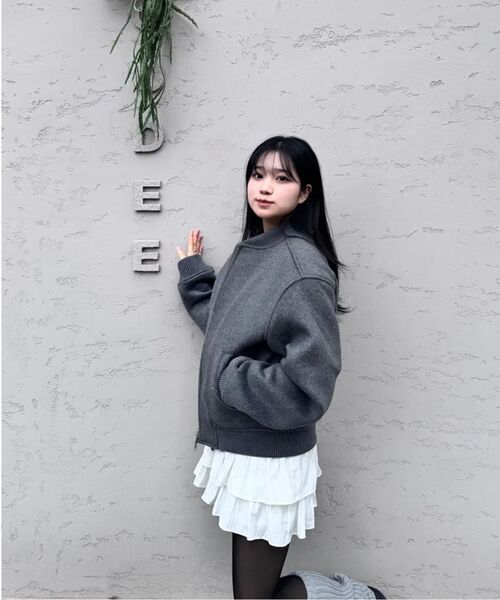GLW(ジーエルダブリュ)の「ヘビーウェイトラウンドブルゾングレー(ブルゾン・レディース・その他・SMALL/MEDIUM/LARGE)」の17枚目の写真