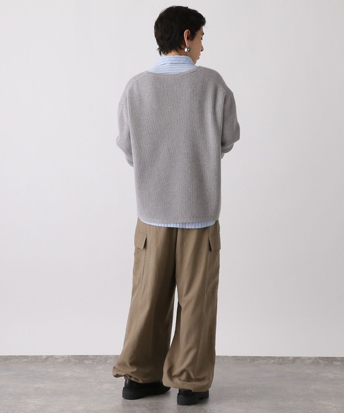 studio CLIP(スタディオクリップ)の「《ウタオ》スウェットライクVネックプルオーバー(ニット/セーター・レディース・グレー/ライトブルー/サンドグレー・FREE)」の10枚目の写真