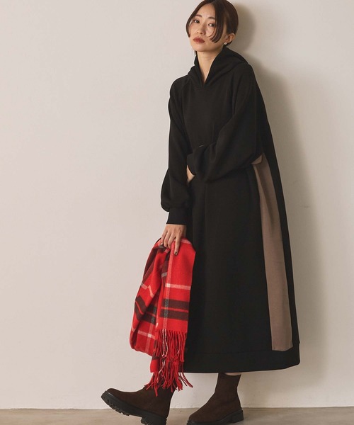 TWEED MILL（ツイードミル）の「ＴＷＥＥＤＭＩＬＬチェック②（ストール/ショール・レディース・レッド系/ブルー系・FREE）」の6枚目の写真