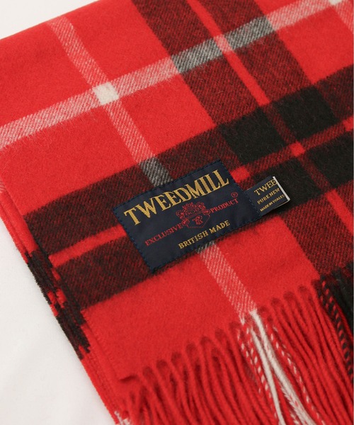 TWEED MILL（ツイードミル）の「ＴＷＥＥＤＭＩＬＬチェック②（ストール/ショール・レディース・レッド系/ブルー系・FREE）」の14枚目の写真