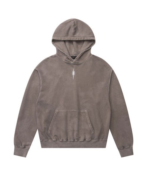 IUGAMAKARAS(イウガマカラス)の「Pigment Dyed Hoodie (Brown)(パーカー・レディース・その他・1/2/3)」の2枚目の写真