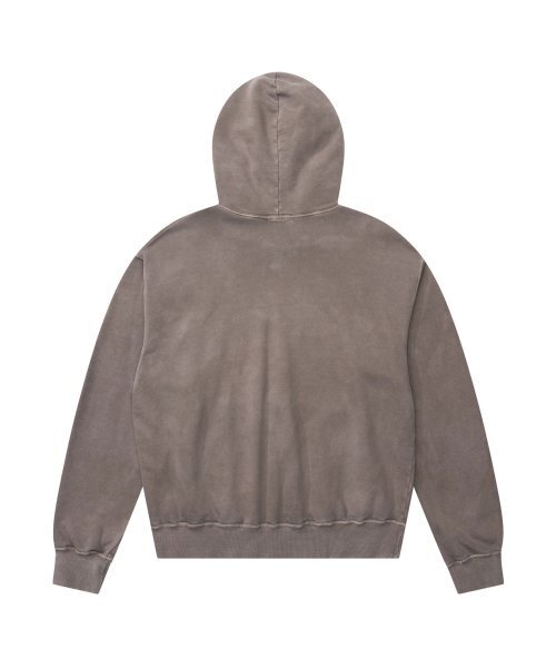IUGAMAKARAS(イウガマカラス)の「Pigment Dyed Hoodie (Brown)(パーカー・レディース・その他・1/2/3)」の3枚目の写真