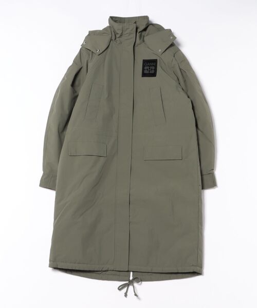 セール】【GANNI(ガニー)】Ripstop Tri-Layer Parka Coat（モッズ