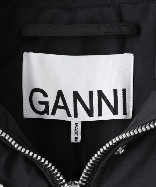 GANNI(ガニー)の「【GANNI(ガニー)】Ripstop Tri-Layer Parka Coat(モッズコート・レディース・ブラック/ブルー系その他・36)」の10枚目の写真