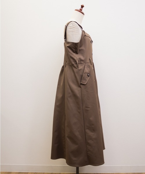 CLETTE(クレット)の「CLETTEオリジナルトレンチデザインワンピース(ワンピース・レディース・ブラック/ブラウン/ベージュ・LL/3L/4L)」の21枚目の写真
