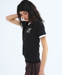V-NECK RINGER TEE BLACK