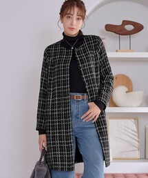 ノーカラーコート（ツイード）ファッション通販 - ZOZOTOWN