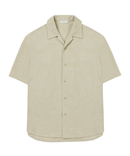 DRAW FIT（ドローフィット）の「ドウェルオープンカラー ワッフルシャツ [ベージュ]（シャツ/ブラウス・メンズ・その他・MEDIUM/X-LARGE/LARGE）」の4枚目の写真
