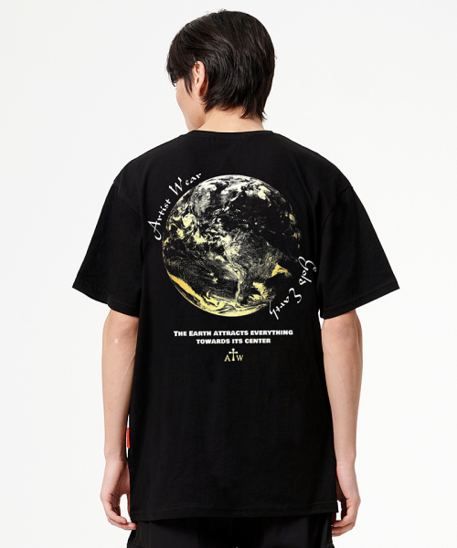 ARTISTWEAR（アーティストウェア）の「[ATW] ゴールデンアース 半袖Tシャツ（Tシャツ/カットソー・レディース・ブラック・SMALL/MEDIUM/LARGE/X-LARGE/XX-LARGE/XXXX-LARGE）」の3枚目の写真