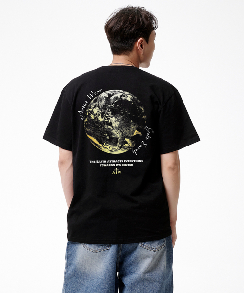 ARTISTWEAR（アーティストウェア）の「[ATW] ゴールデンアース 半袖Tシャツ（Tシャツ/カットソー・レディース・ブラック・SMALL/MEDIUM/LARGE/X-LARGE/XX-LARGE/XXXX-LARGE）」の5枚目の写真