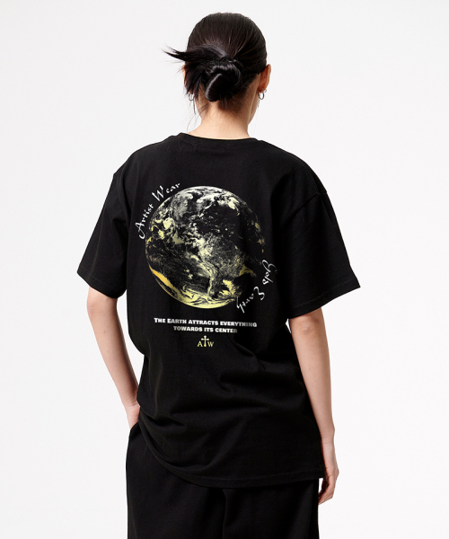 ARTISTWEAR（アーティストウェア）の「[ATW] ゴールデンアース 半袖Tシャツ（Tシャツ/カットソー・レディース・ブラック・SMALL/MEDIUM/LARGE/X-LARGE/XX-LARGE/XXXX-LARGE）」の9枚目の写真