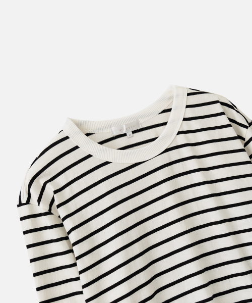 VASTIC(バスティック)の「ストライプロングスリーブ_アイボリー(Tシャツ/カットソー・メンズ・その他・X-LARGE/MEDIUM/LARGE)」の3枚目の写真