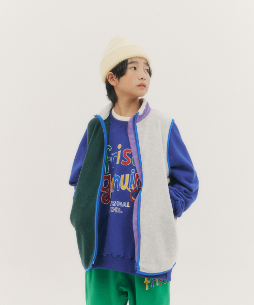 FRISE(フリゼ)の「ライナーベスト_ホワイトメランジ_キッズ(ベスト・レディース・その他・110/120/130)」の8枚目の写真