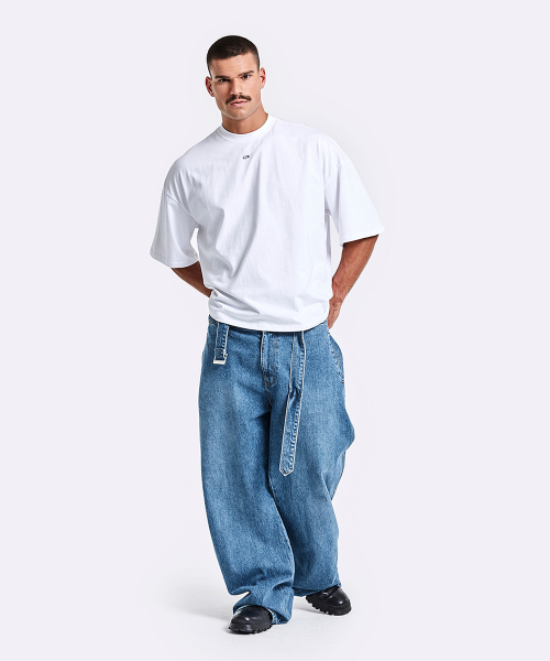 51%(フィフティーワンパーセント)の「Belted Denim Pants - Blue(デニムパンツ・メンズ・その他・MEDIUM/LARGE)」の4枚目の写真