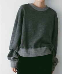 anuke（アンヌーク）の「Bicolor Wide Sweat（スウェット）」 - WEAR
