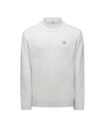 MEN KNIT BLOCK HIGH NECK SWEATER_IV