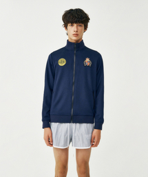 FROM ARLES（フロムアルル）の「90Sビンテージジャージジャケット / ネイビー（ナイロンジャケット）」