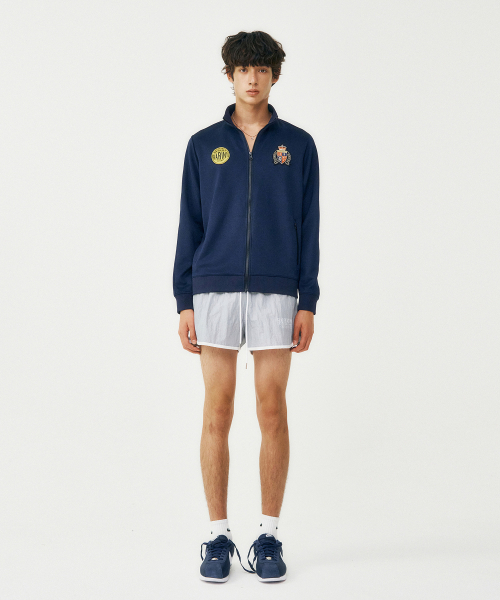 FROM ARLES(フロムアルル)の「90Sビンテージジャージジャケット / ネイビー(ナイロンジャケット・メンズ・ネイビー・LARGE/MEDIUM)」の2枚目の写真