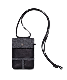 ムートンミニバッグ_ブラック