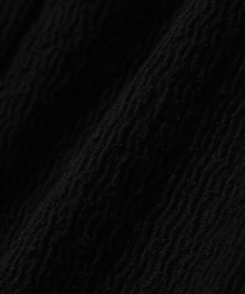 BEAMS BOY（ビームスボーイ）の「ジャカード フリルギャザー ショートスリーブ（Tシャツ/カットソー・レディース・ブラック/ブルー系その他/オフホワイト・1/2）」の8枚目の写真