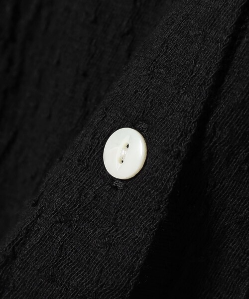 BEAMS BOY（ビームスボーイ）の「ジャカード フリルギャザー ショートスリーブ（Tシャツ/カットソー・レディース・ブラック/ブルー系その他/オフホワイト・1/2）」の14枚目の写真