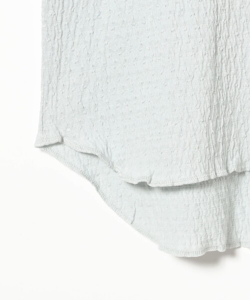 BEAMS BOY（ビームスボーイ）の「ジャカード フリルギャザー ショートスリーブ（Tシャツ/カットソー・レディース・ブラック/ブルー系その他/オフホワイト・1/2）」の21枚目の写真