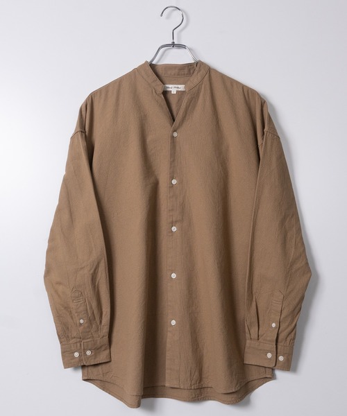 JOHN'S CLOSET（ジョンズクローゼット）の「【a】リラックスフィット スキッパーパナマシャツ（シャツ/ブラウス・メンズ・ネイビー/ブルー/ホワイト/ブラック/ミント/ベージュ/ピンク/ネイビー系1/ホワイト系その他・LARGE/MEDIUM）」の4枚目の写真