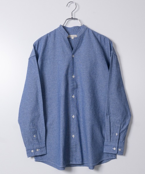 JOHN'S CLOSET（ジョンズクローゼット）の「【a】リラックスフィット スキッパーパナマシャツ（シャツ/ブラウス・メンズ・ネイビー/ブルー/ホワイト/ブラック/ミント/ベージュ/ピンク/ネイビー系1/ホワイト系その他・LARGE/MEDIUM）」の7枚目の写真