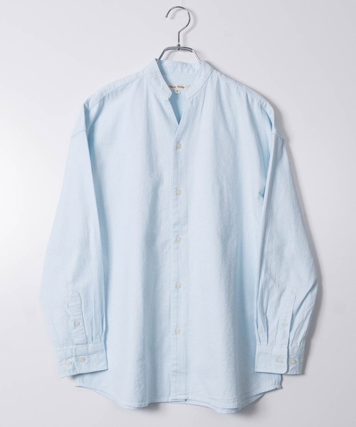 JOHN'S CLOSET（ジョンズクローゼット）の「【a】リラックスフィット スキッパーパナマシャツ（シャツ/ブラウス・メンズ・ネイビー/ブルー/ホワイト/ブラック/ミント/ベージュ/ピンク/ネイビー系1/ホワイト系その他・LARGE/MEDIUM）」の5枚目の写真