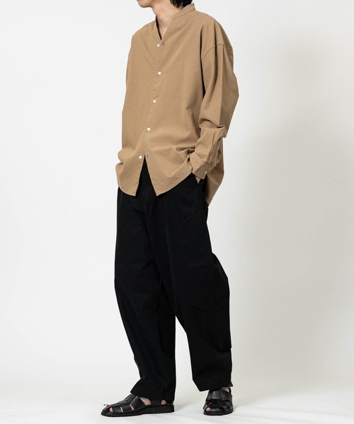 JOHN'S CLOSET（ジョンズクローゼット）の「【a】リラックスフィット スキッパーパナマシャツ（シャツ/ブラウス・メンズ・ネイビー/ブルー/ホワイト/ブラック/ミント/ベージュ/ピンク/ネイビー系1/ホワイト系その他・LARGE/MEDIUM）」の13枚目の写真