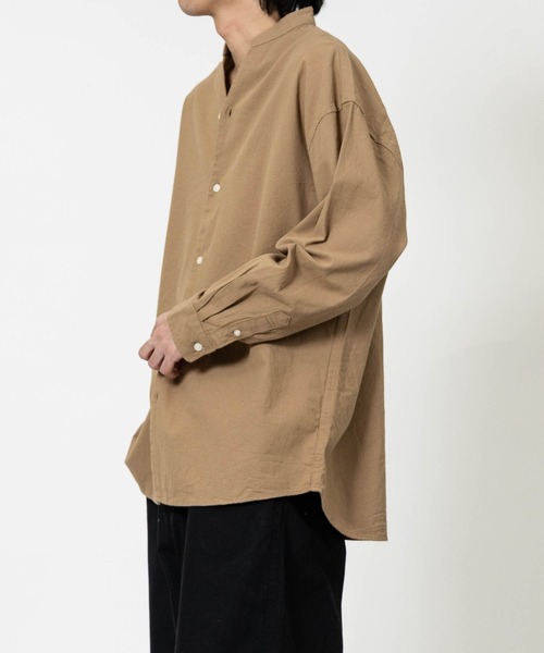 JOHN'S CLOSET（ジョンズクローゼット）の「【a】リラックスフィット スキッパーパナマシャツ（シャツ/ブラウス・メンズ・ネイビー/ブルー/ホワイト/ブラック/ミント/ベージュ/ピンク/ネイビー系1/ホワイト系その他・LARGE/MEDIUM）」の10枚目の写真