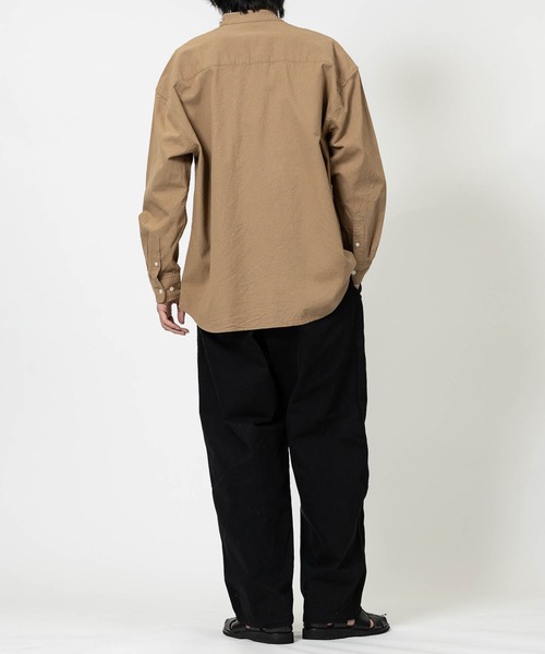 JOHN'S CLOSET（ジョンズクローゼット）の「【a】リラックスフィット スキッパーパナマシャツ（シャツ/ブラウス・メンズ・ネイビー/ブルー/ホワイト/ブラック/ミント/ベージュ/ピンク/ネイビー系1/ホワイト系その他・LARGE/MEDIUM）」の14枚目の写真