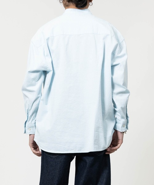 JOHN'S CLOSET（ジョンズクローゼット）の「【a】リラックスフィット スキッパーパナマシャツ（シャツ/ブラウス・メンズ・ネイビー/ブルー/ホワイト/ブラック/ミント/ベージュ/ピンク/ネイビー系1/ホワイト系その他・LARGE/MEDIUM）」の17枚目の写真