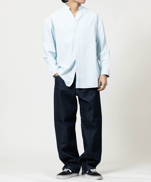 JOHN'S CLOSET（ジョンズクローゼット）の「【a】リラックスフィット スキッパーパナマシャツ（シャツ/ブラウス・メンズ・ネイビー/ブルー/ホワイト/ブラック/ミント/ベージュ/ピンク/ネイビー系1/ホワイト系その他・LARGE/MEDIUM）」の18枚目の写真