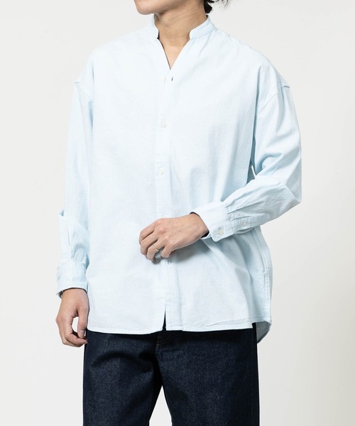 JOHN'S CLOSET（ジョンズクローゼット）の「【a】リラックスフィット スキッパーパナマシャツ（シャツ/ブラウス・メンズ・ネイビー/ブルー/ホワイト/ブラック/ミント/ベージュ/ピンク/ネイビー系1/ホワイト系その他・LARGE/MEDIUM）」の15枚目の写真