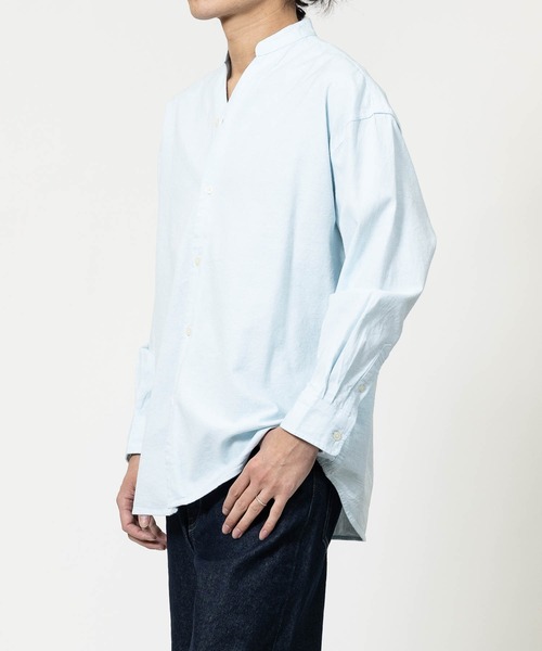 JOHN'S CLOSET（ジョンズクローゼット）の「【a】リラックスフィット スキッパーパナマシャツ（シャツ/ブラウス・メンズ・ネイビー/ブルー/ホワイト/ブラック/ミント/ベージュ/ピンク/ネイビー系1/ホワイト系その他・LARGE/MEDIUM）」の16枚目の写真