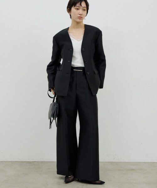 GALLARDAGALANTE（ガリャルダガランテ）の「VレースロンTee（Tシャツ/カットソー・レディース・ホワイト系その他/ブラック・FREE）」の3枚目の写真