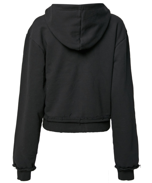 FLAREUP（フレアアップ）の「Asymmetrical Zip Hoodie (FL-199_Black)（パーカー・レディース・ブラック・OS）」の3枚目の写真