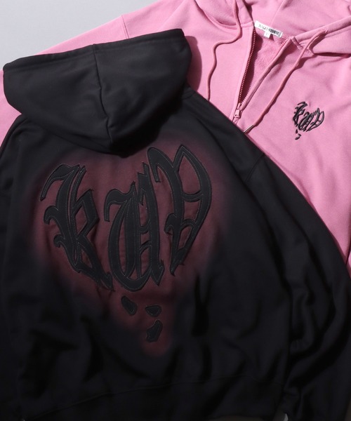 セール】Heart Logo Grunge Style Sweat Hoodie/ハートロゴ グランジ