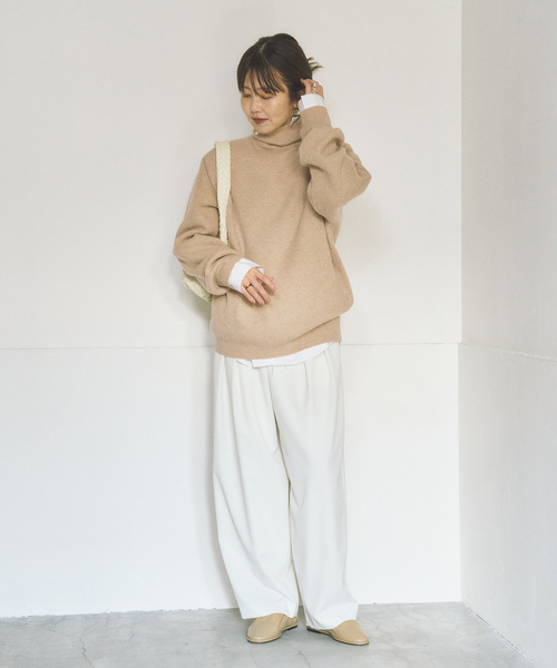 セール】LOOSE TURTLE NECK プルオーバー（ニット/セーター）｜Plage