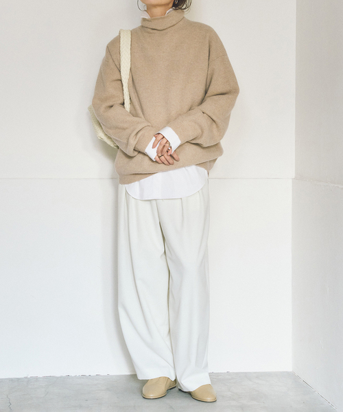 セール】LOOSE TURTLE NECK プルオーバー（ニット/セーター）｜Plage