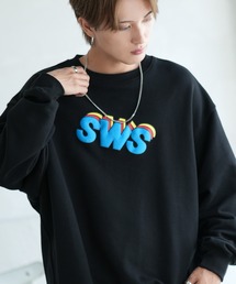 【SIDEWAYSTANCE】発泡SWS裏毛トレーナー