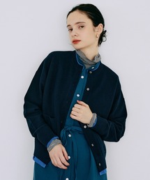 LA MARINE FRANCAISE | バイカラーカノコ編みカーディガン(カーディガン/ボレロ)