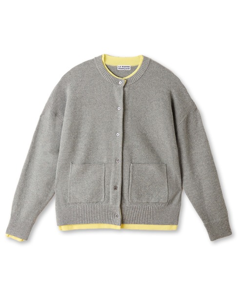 LA MARINE FRANCAISE(マリン フランセーズ)の「バイカラーカノコ編みカーディガン(カーディガン/ボレロ・レディース・オフホワイト/グレー/ネイビー・FREE)」の13枚目の写真